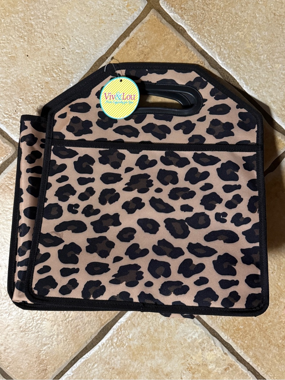 Viv & Lou Leopard Print Trunk Organizer